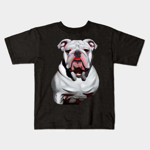 Bull dog Kids T-Shirt by Right-Fit27